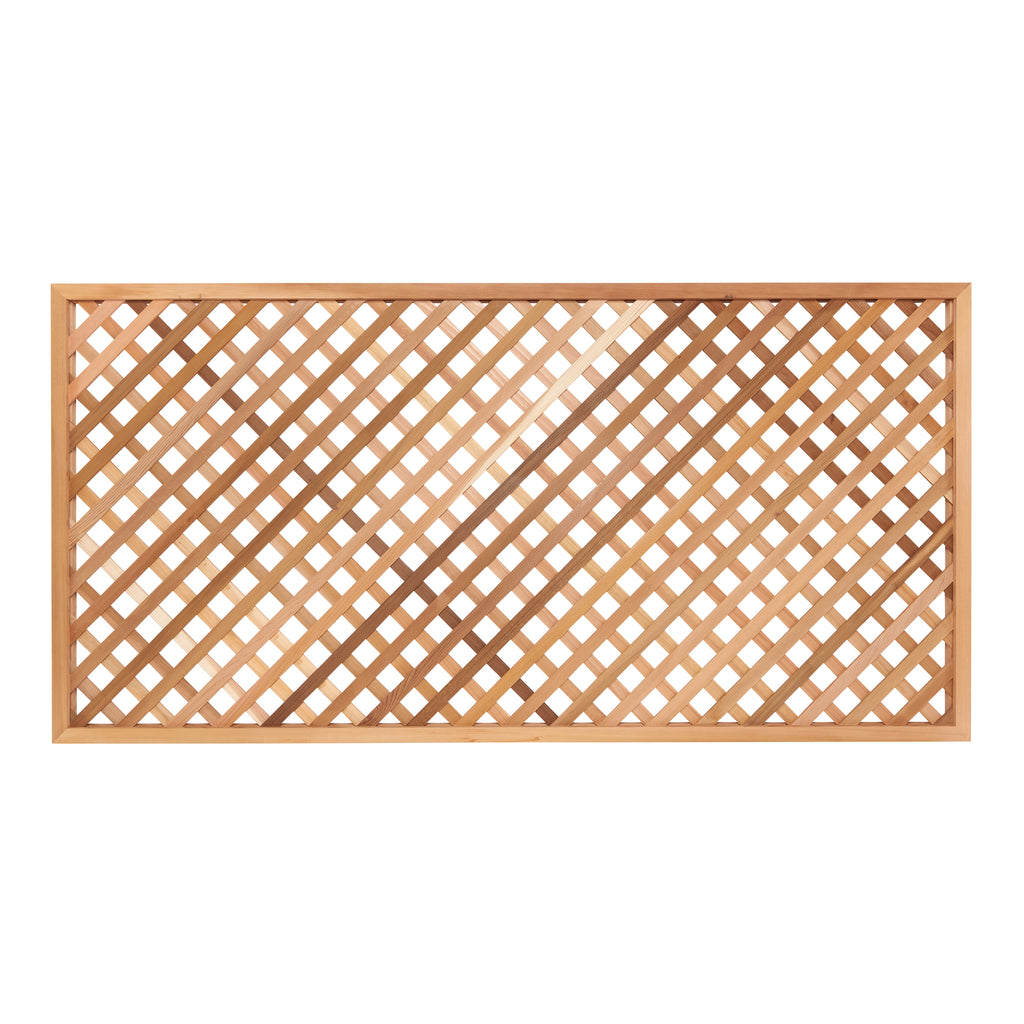 72 in. wood diamond lattice trellis Diamond Square Lattice Trellis Panel (40mm Gaps) 26mm x 7mm Battens – Cedar  Trellis Co