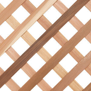72 in. wood diamond lattice trellis Diamond Square Lattice Trellis Panel (40mm Gaps) 26mm x 7mm Battens – Cedar Trellis Co