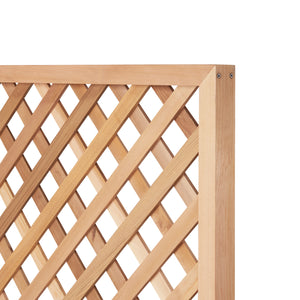 outdoor essentials 72 in wood square lattice trellis Diamond Square Lattice Trellis Panel (40mm Gaps) 26mm x 7mm Battens – Cedar Trellis Co