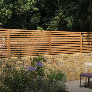 wooden fence panels with trellis Slatted Batten Trellis and Fence Panel (5mm Gaps, Groove Fixed)