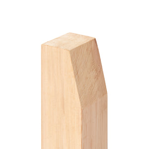 wood trellis posts Batten Trellis Post (Wall Top, Weathered Top) – Cedar Trellis Co